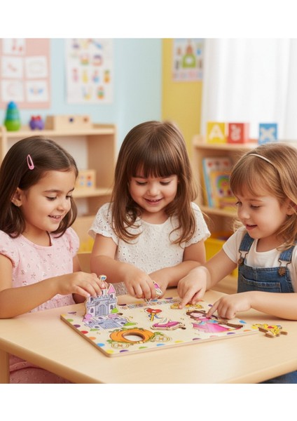 Sevdiğim Masallar Ahşap Eğitici Puzzle fiyatları