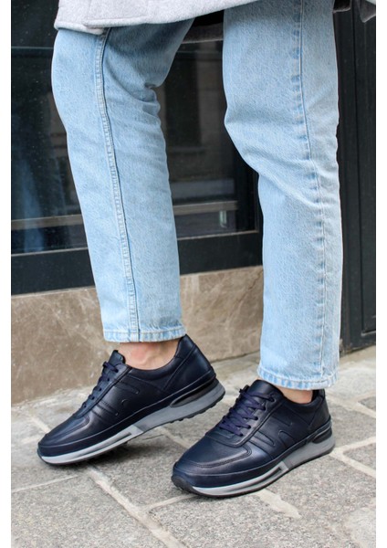 Hakiki Deri Erkek Spor Ayakkabı 600MA326