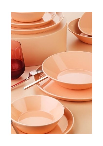 Forza 24 Parça 6 Kişilik Yemek Takımı Kavuniçi Sarı fiyatları