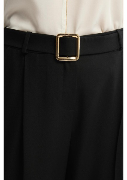 Yandan Cepli Kemerli Pantolon Siyah 153L9685000 fiyatları