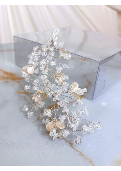 Küçük El Yapımı Yapraklı Saç Tokası