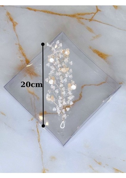 Küçük El Yapımı Yapraklı Saç Tokası