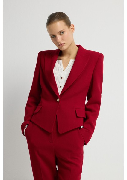 Mono Kapama Ceket Kirmizi 11944194003 fırsatları