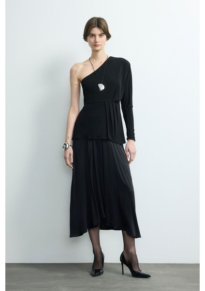 Tek Omuz Örme Bluz Siyah 115M2245000 modelleri