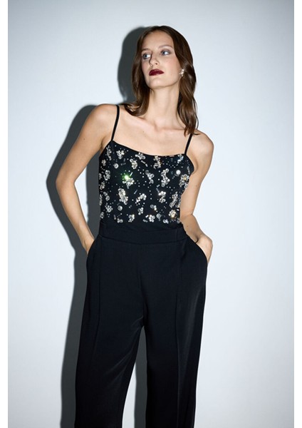 Işlemeli Tulum Siyah 18245973000 fiyatları