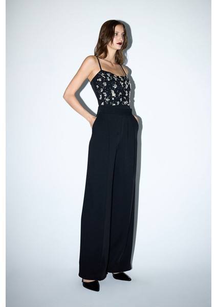 Işlemeli Tulum Siyah 18245973000 fırsatları