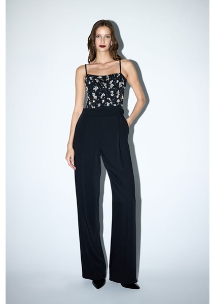 Işlemeli Tulum Siyah 18245973000 indirimleri