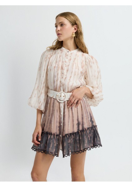 Balon Kol Desenli Elbise Emp.murdum 12444930001 modelleri