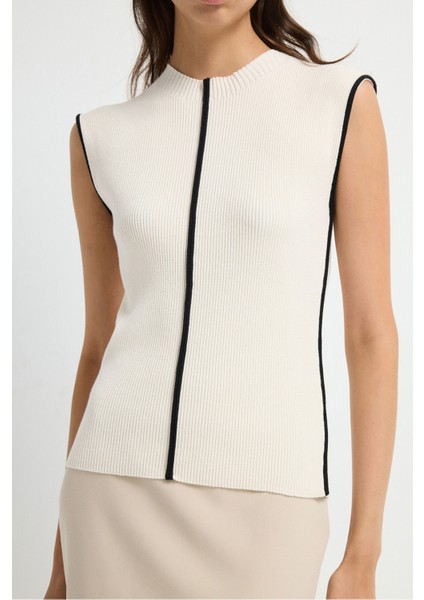 Kolsuz Triko Bluz Vanilya 11544529001 fiyatları