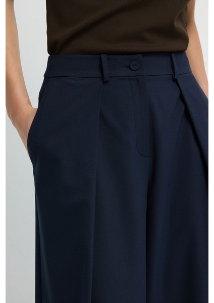 Pileli Pantolon Lacivert 15345659000 fırsatları