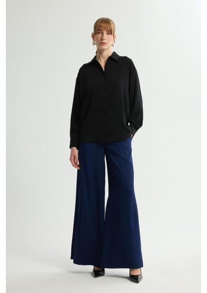 Taş Detaylı Gömlek Siyah 130L9706000 modelleri