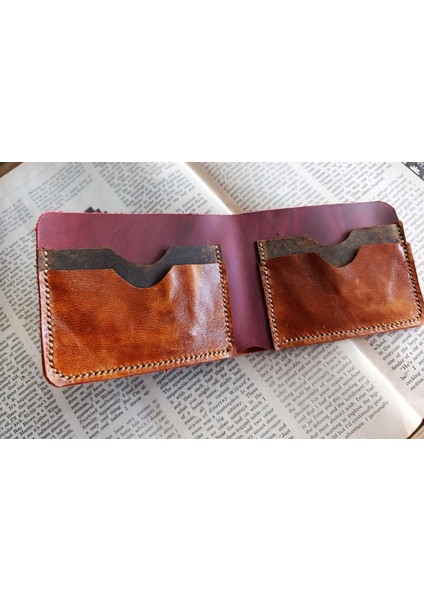 Gerçek Deri Tamamen El Emeği Cüzdan 22CM*8CM * 1 Kağıt Para Alanı 4 Kart Bölmesi LMN10 modelleri