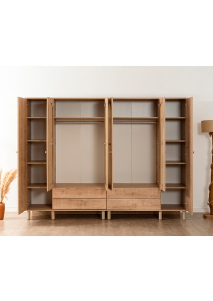 Bohem Hazeran Gardırop 4 Kapaklı modelleri