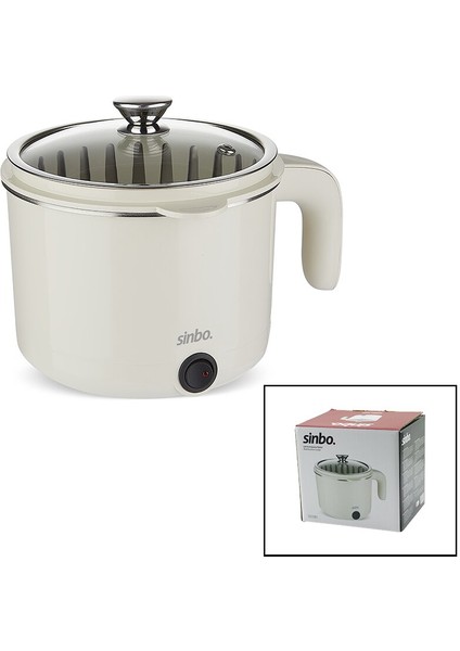 Elektrikli Çok Fonksiyonlu Pişirici Paslanmaz Çelik Tencere 800ML SCO-5063 (4490)