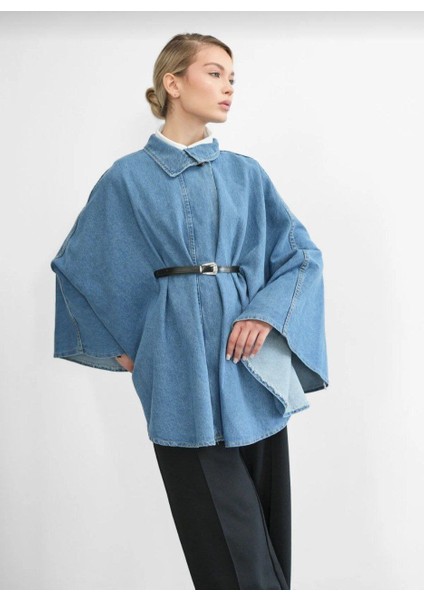 Kadın Kot Panço modelleri