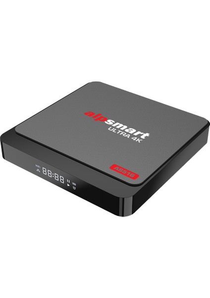 AS516 Android 12 Tv Box Ses Komutlu Bt Air Kumanda 4 GB Ram 64 GB Hafıza