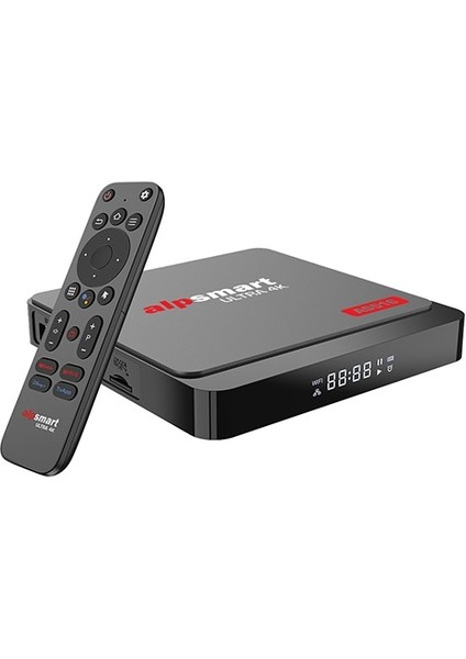AS516 Android 12 Tv Box Ses Komutlu Bt Air Kumanda 4 GB Ram 64 GB Hafıza