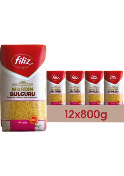 Filiz Mardin Köftelik Bulgur (Ince Bulgur) 12 x 800 G. fiyatları