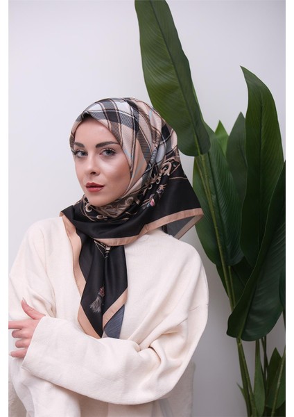 Renkli Karma Desen Dijital Soft Eşarp