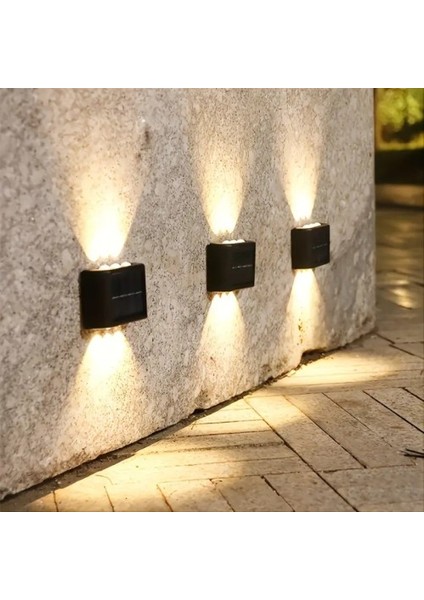 2'li Solar Duvar Aydınlatması (6 Led, Gün Işığı) modelleri
