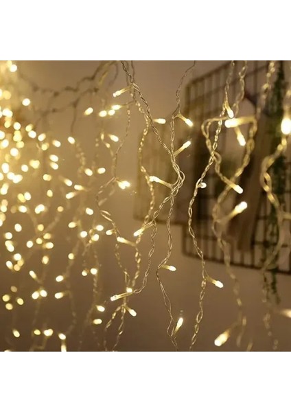 3x3 Metre Sarı Işıklı Perde LED modelleri