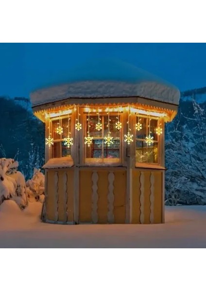 3 Metre Saçaklı Kar Tanesi Perde LED indirimleri