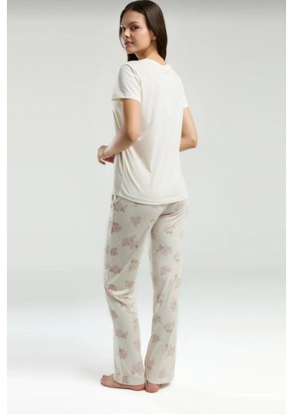Kadın Kısa Kol Cepli Pijama TAKIM-9006 fiyatları