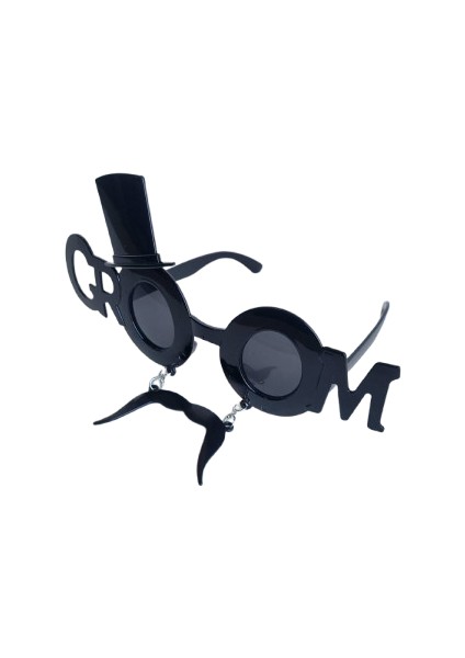 Gözlük Bride-Groom Damat Gözlük Groom Bıyıklı Siyah fırsatları