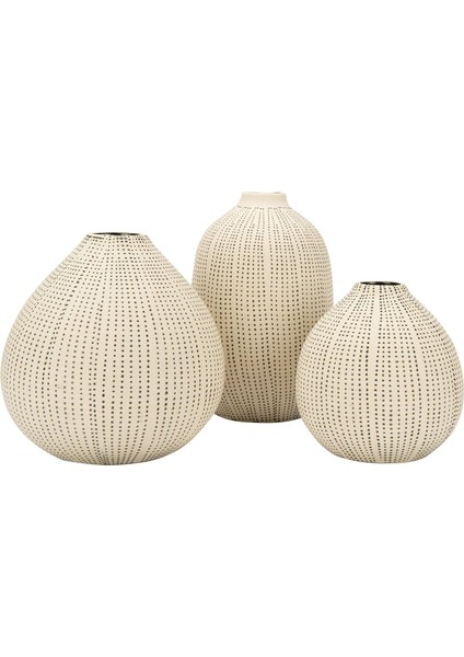 Co-Op DF0842 Beyaz Taş Desenli Siyah Puantiyeli (3&apos;lü Set)