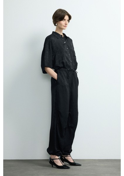 Beli Lastikli Jakar Pantolon Siyah 153M2239000 fırsatları