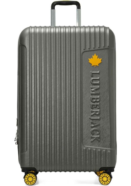 Berlın -B Abs 5pr Grı Unisex Büyük Boy Valiz