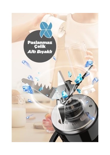 Smoothie Taşınabilir Şarjlı Kişisel Mini Meyve Karıştırıcı 500 ml (Pembe) fiyatları