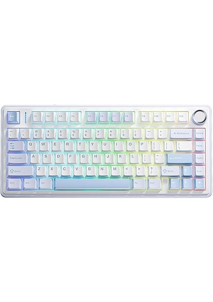 F75 Mekanik Rgb Tkl Nimbus V3 Switch Kablosuz Makrolu Hot Swap Klavye Buz Mavisi fiyatları