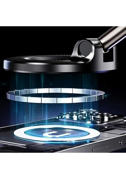 360 Dönebilen Ayarlanabilir Her Yerde Kullanılabilen Vakumlu K007 Magsafe Telefon Tutucu fırsatları