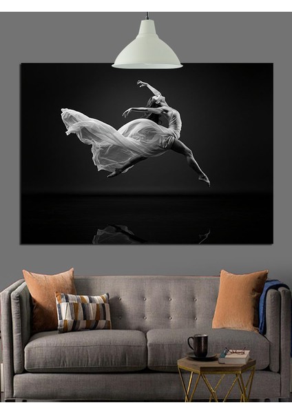 Uçan Beyaz Bale Sanatçısı Dekoratif Kanvas - Mdf Ahşap Tablo modelleri