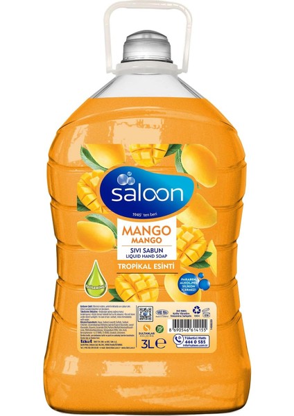 Saloon Sivi Sabun Taze Mango 3 L