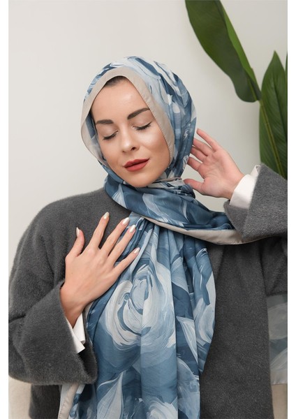 Floral Akrilik Desenli Dijital Soft Şal fırsatları