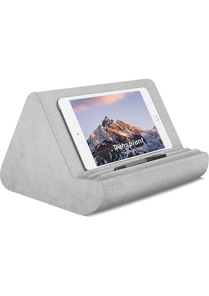Cepli Yumuşak Tablet Stand Yastığı, Tablet Yastık Standı, Ayarlanabilir 3 Görüş Açısı, Yatak Kanepesi Için Tembel Tutucu Standı, iPad Tabletler Eokuyucular Akıllı Telefonlar Kitap Dergileri (Gri) ile
