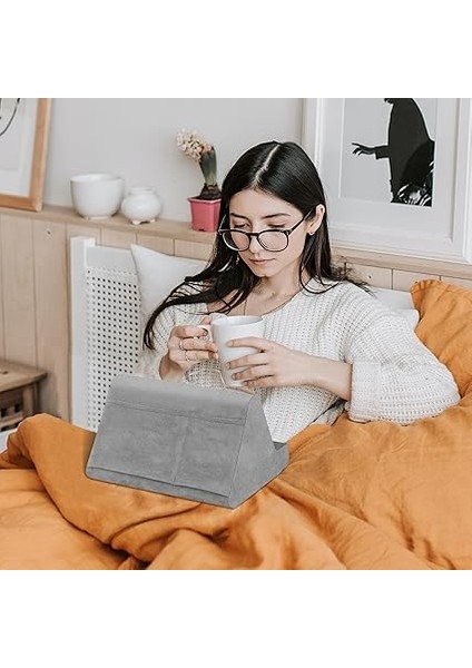 Cepli Yumuşak Tablet Stand Yastığı, Tablet Yastık Standı, Ayarlanabilir 3 Görüş Açısı, Yatak Kanepesi Için Tembel Tutucu Standı, iPad Tabletler Eokuyucular Akıllı Telefonlar Kitap Dergileri (Gri) ile fırsatları