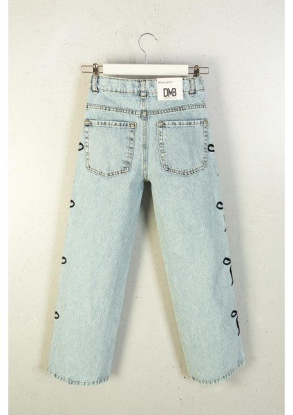 Yanları Fiyonklu Kot - Mavi fırsatları