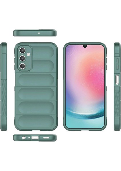 Samsung A36 Kılıf Optimum Silikon - Koyu YEŞIL-(5796) - N795J981-M05795 modelleri