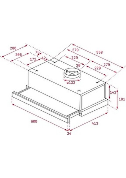 Tl 6210 Beyaz Aspiratör 400 m3/h Emiş Gücü ile 60 cm Sürgülü Tasarım fırsatları
