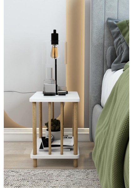 Modern Tarz Çok Amaçlı Yan Sehpa - Yatak Başı Komidin fırsatları