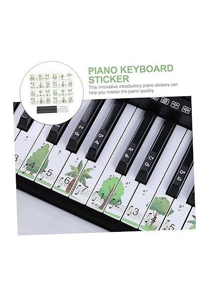Pratik Piyano Klavyesi Çıkartması - Piyano Başlangıç ​​seviyesi Için 88 Tuşlu Çıkartmalar - Yüksek Kaliteli Piyano Tuşu Çıkartmaları fiyatları