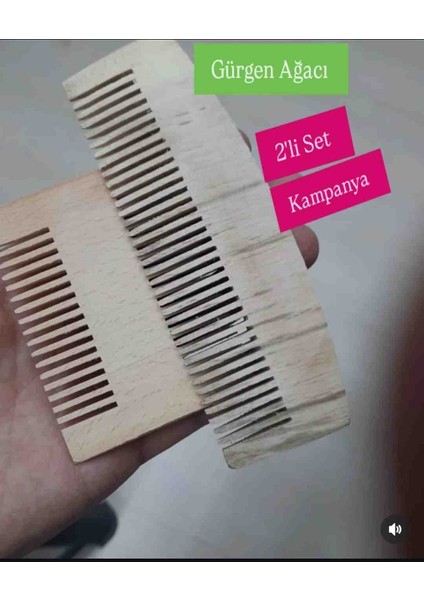 Ahşap Tarak ( 2 Adet) (2 Çeşit) modelleri