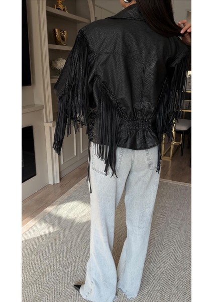 Püsküllü Premium Siyah Ceket modelleri