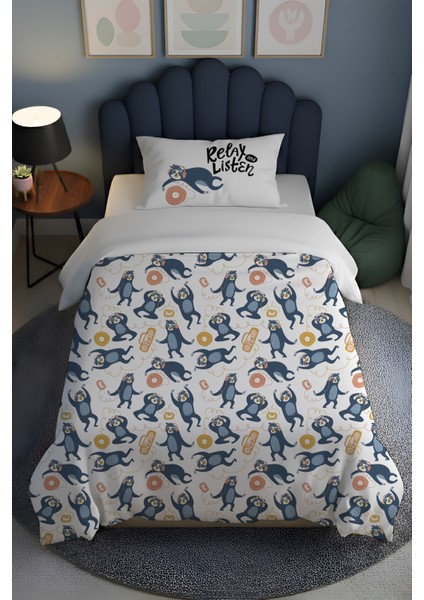 %100 Pamuk Tek Kişilik Nevresim Takımı