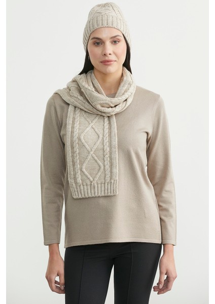 Örme Atkı - Açık Bej fiyatları