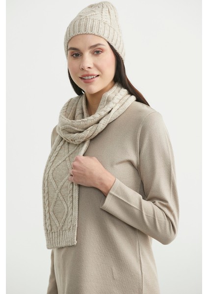 Örme Atkı - Açık Bej fırsatları