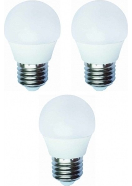 6 W Mini Top LED Ampul E27 Beyaz Renk / Gece Lambası LED 3 Adet